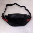 Мужская сумка поясная, бананка, черная 2412