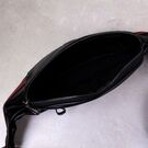 Мужская сумка поясная, бананка, черная 2412