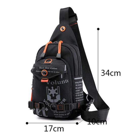 Мужская сумка на плечо, синяя П2420