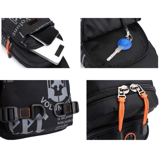 Мужская сумка на плечо, синяя П2420