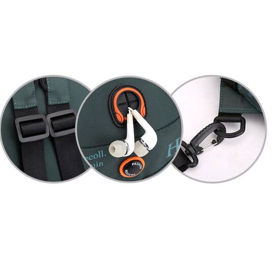 Мужская сумка-рюкзак, зеленая П2423