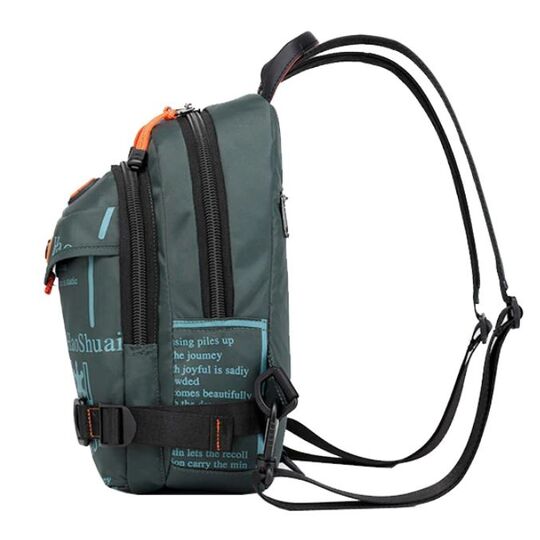 Чоловіча сумка-рюкзак, зелена П2424