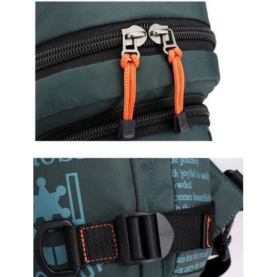 Мужская сумка-рюкзак, черная П2426