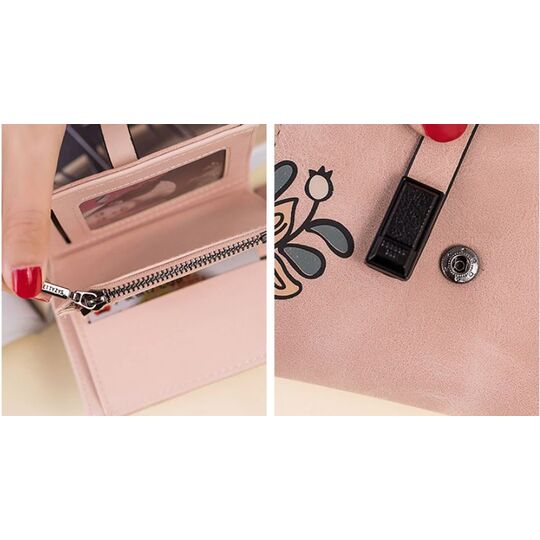 Женский кошелек City light, серый П2433