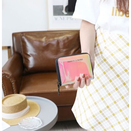 Жіноча візитниця, рожева П2436