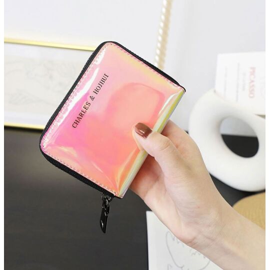 Жіноча візитниця, рожева П2436