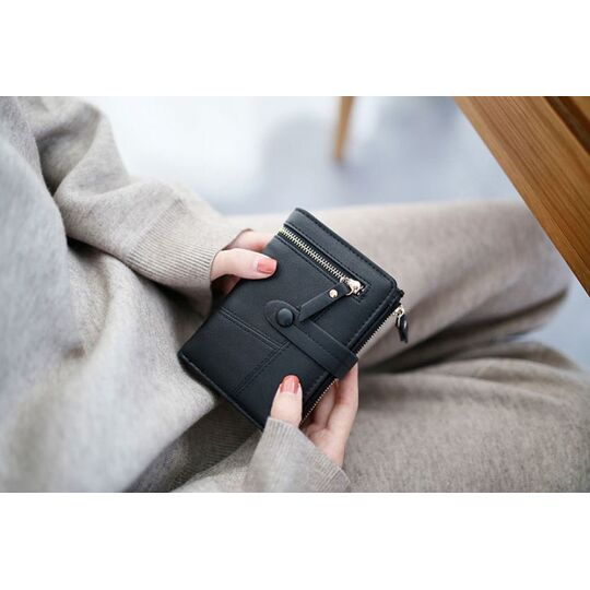 Жіночий гаманець City light, чорний П2446