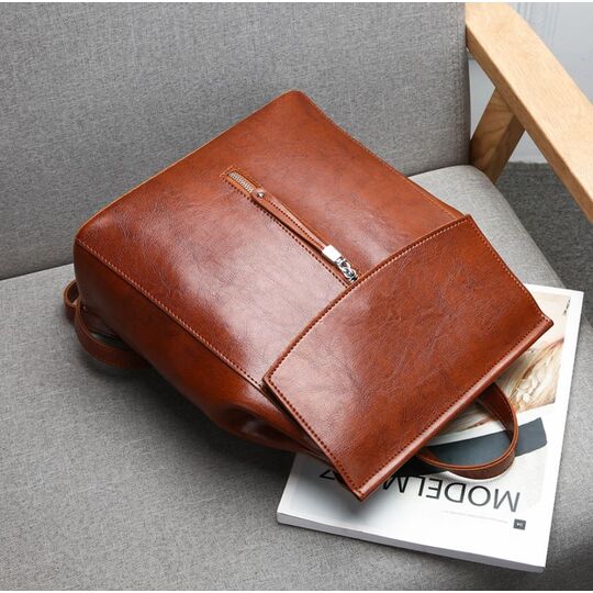 Жіночий рюкзак, коричневий П2459