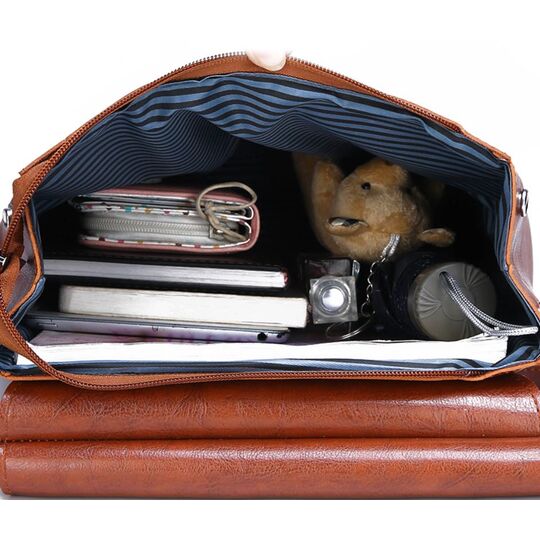 Жіночий рюкзак, коричневий П2459