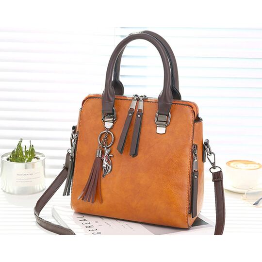 Жіноча сумка, коричнева П0149