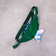 Детская сумка, бананка, зеленая П2478