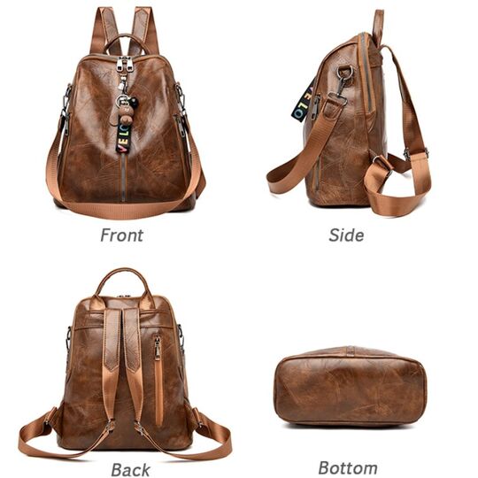 Жіночий рюкзак SAITEN, коричневий П2744