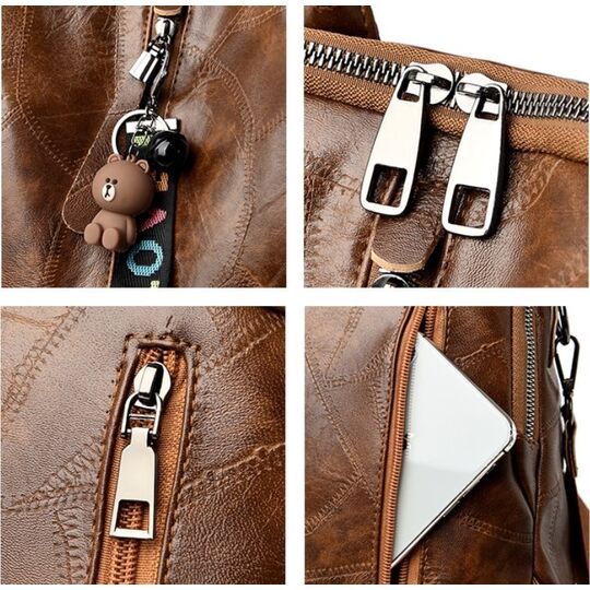 Жіночий рюкзак SAITEN, коричневий П2744