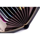 Жіноча візитниця, коричнева П2438 Жіноча візитниця, коричнева П2438