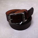 Мужской ремень BISON DENIM, коричневый П2752