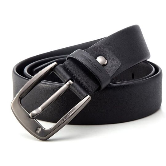 Мужской ремень BISON DENIM, черный П2754