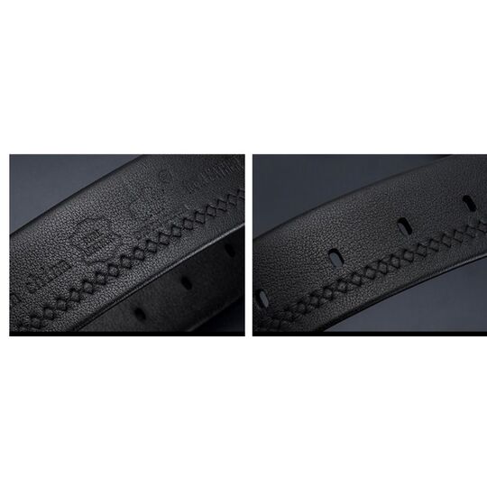 Мужской ремень BISON DENIM, черный П2754