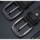 Мужской ремень BISON DENIM, черный П2754