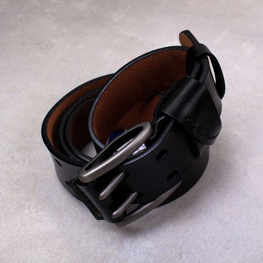 Мужской ремень BISON DENIM, черный П2755