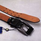 Мужской ремень BISON DENIM, черный П2755