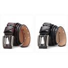 Мужской ремень BISON DENIM, коричневый П2753