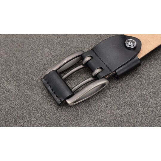 Мужской ремень BISON DENIM, коричневый П2753