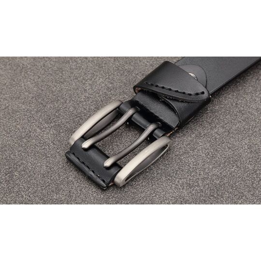 Мужской ремень BISON DENIM, коричневый П2753