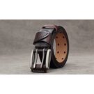 Мужской ремень BISON DENIM, коричневый П2753