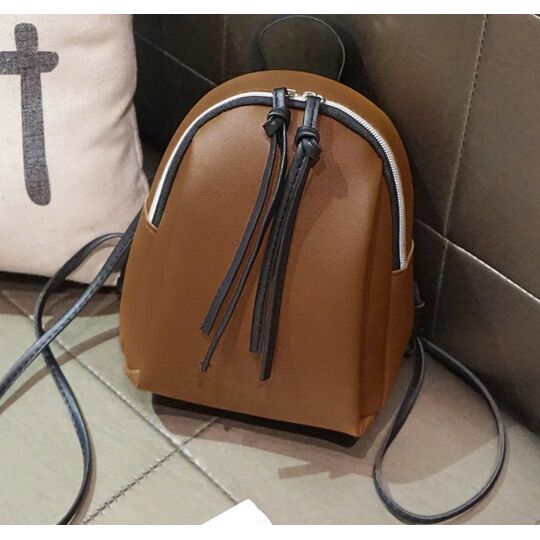 Женский рюкзак, коричневый П2745 Женский рюкзак, коричневый П2745