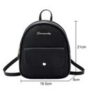 Женский рюкзак, черный П2489 Женский рюкзак, черный П2489