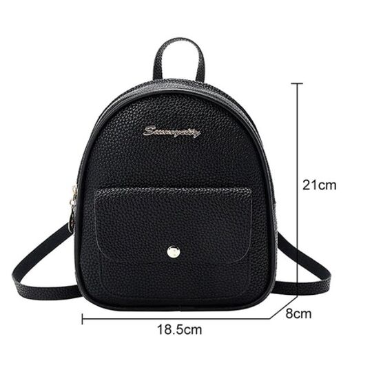 Женский рюкзак, черный П2489 Женский рюкзак, черный П2489