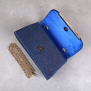 Жіноча сумка-клатч, синя П0157