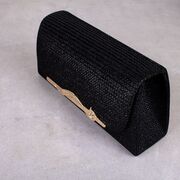 Жіноча сумка-клатч, чорна П0158