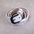 Ремінь жіночий CCOOLERFIRE, білий П2521