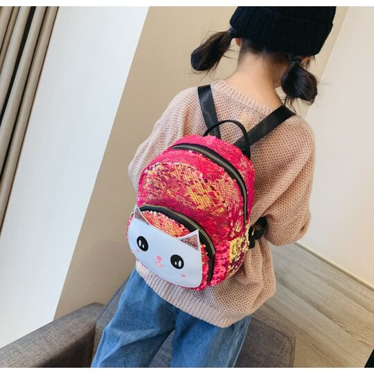 Детские рюкзаки - Детский рюкзак "Cartoon Cat", красный П2522