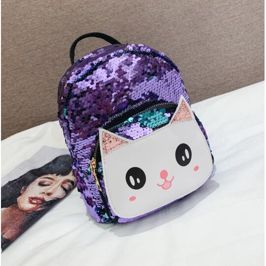 Детские рюкзаки - Детский рюкзак "Cartoon Cat", фиолетовый П2523