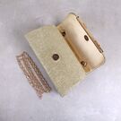 Жіноча сумка-клатч, золота П0160