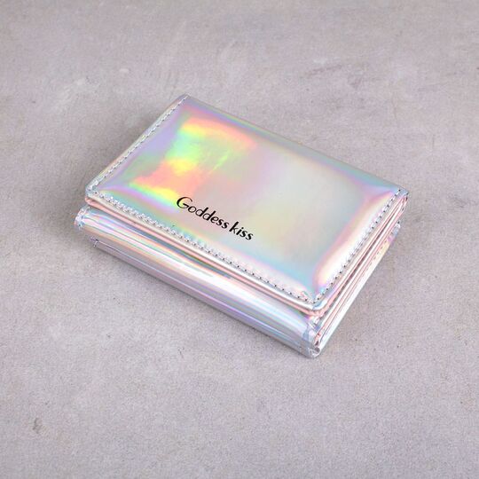 Женский кошелек, серебристый П2530