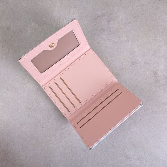 Женский кошелек, серебристый П2530