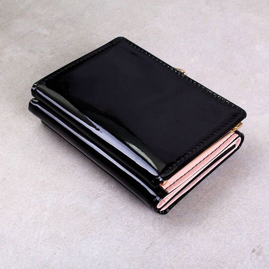 Женский кошелек, черный П2534