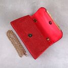 Женская сумка-клатч, красная П0161