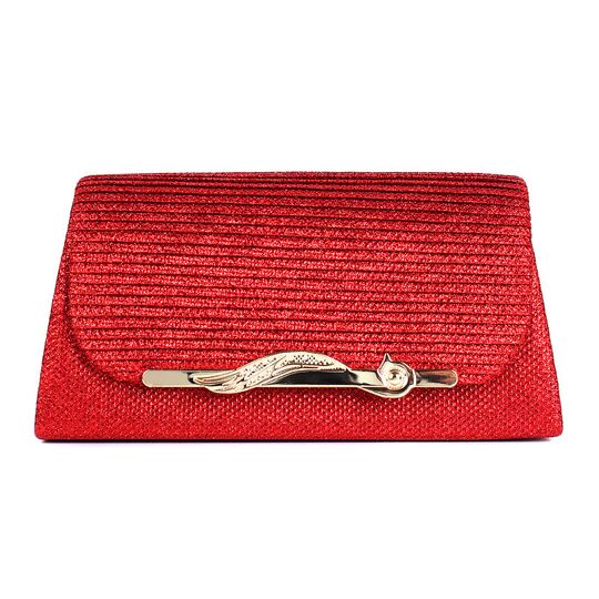 Женская сумка-клатч, красная П0161