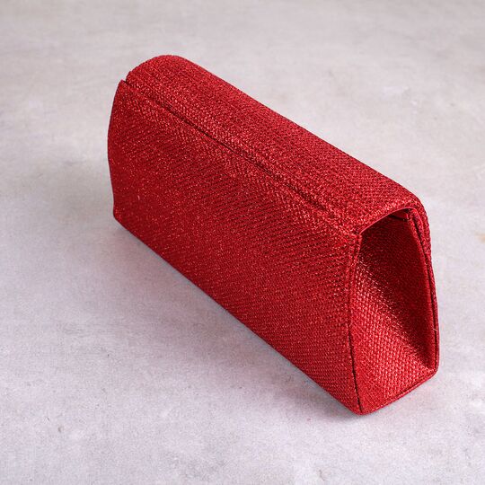 Женская сумка-клатч, красная П0161