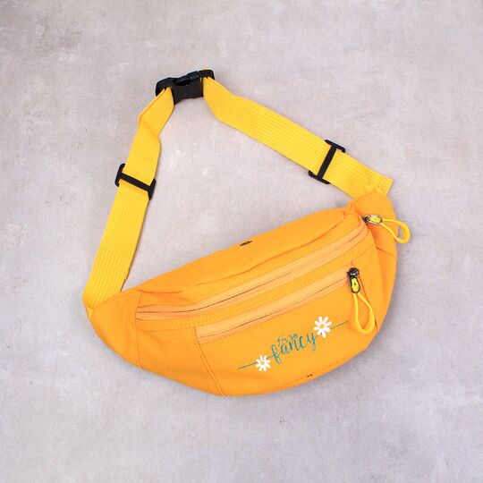 Жіноча бананка, сумка на пояс, жовта П2546