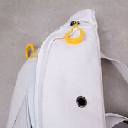 Женская бананка, сумка на пояс, белая П2547