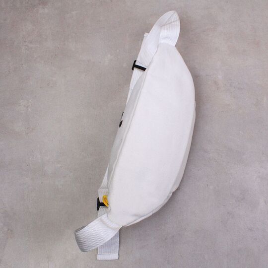 Женская бананка, сумка на пояс, белая П2547