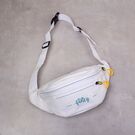 Женская бананка, сумка на пояс, белая П2547