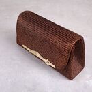 Жіноча сумка-клатч, коричнева П0162