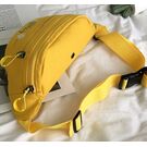 Жіноча бананка, сумка на пояс, чорна П2549