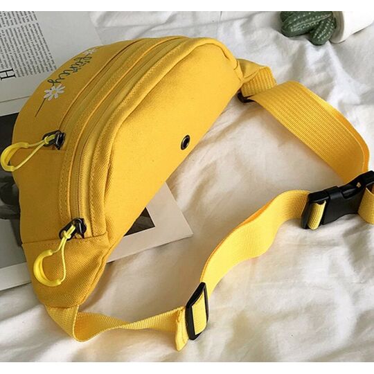 Жіноча бананка, сумка на пояс, чорна П2549